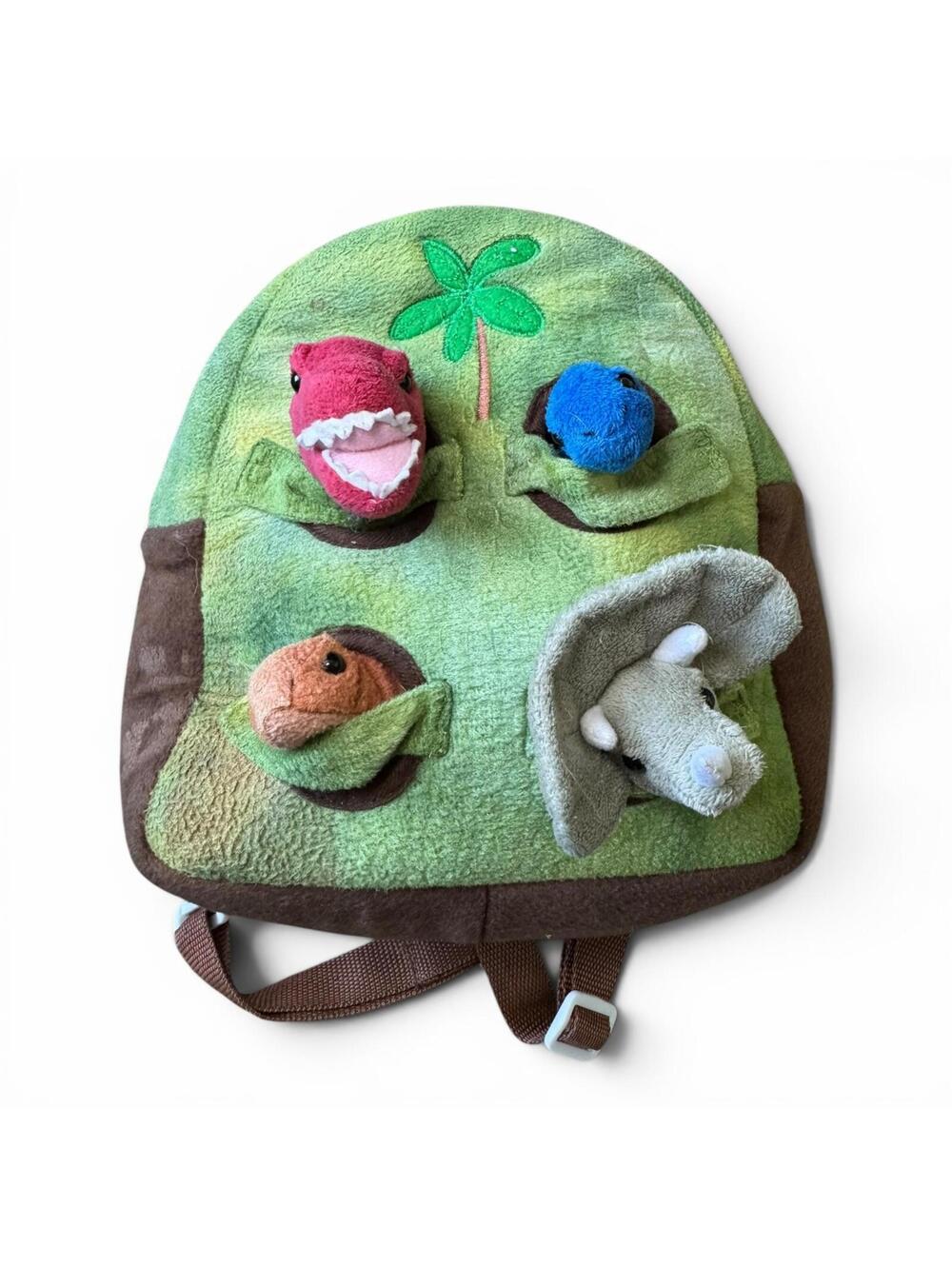 Unipak Plush Dinosaur Habitat Backpack Green Stuffed Animals Play Toy Wow GC